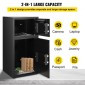 VEVOR 74 L Ψηφιακή θυρίδα ασφαλείας διπλής πόρτας Πιστόλι Χρηματοκιβώτια Ταμειακή Κλειδαριά ασφαλείας Γραφείο Ισχυρό Σιδερένιο Μεγαλύτερο Ψηφιακό Χρηματοκιβώτιο