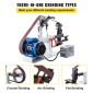 VEVOR Benchtop Disk & Belt Sander Πάγκος τριβείο 1,5KW με Ph 427 x 30,5 cm Ρυθμιζόμενος ιμάντας λείανσης με τροχό, Central Machinery Belt and Disk Sander 0-2800Rpm Combination Trivers