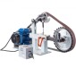 VEVOR Benchtop Disk & Belt Sander Πάγκος τριβείο 1,5KW με Ph 427 x 30,5 cm Ρυθμιζόμενος ιμάντας λείανσης με τροχό, Central Machinery Belt and Disk Sander 0-2800Rpm Combination Trivers