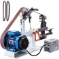 VEVOR Benchtop Disk & Belt Sander Πάγκος τριβείο 1,5KW με Ph 427 x 30,5 cm Ρυθμιζόμενος ιμάντας λείανσης με τροχό, Central Machinery Belt and Disk Sander 0-2800Rpm Combination Trivers