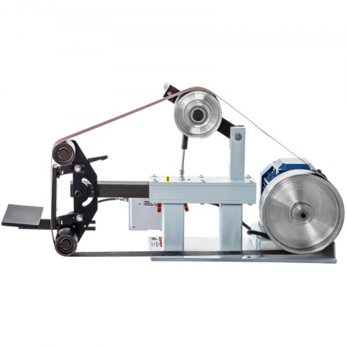 VEVOR Benchtop Disk & Belt Sander Πάγκος τριβείο 1,5KW με Ph 427 x 30,5 cm Ρυθμιζόμενος ιμάντας λείανσης με τροχό, Central Machinery Belt and Disk Sander 0-2800Rpm Combination Trivers