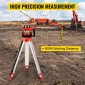 VEVOR Red Rotary Laser Level Self Leveling Measuring Αυτόματη αυτοεπιπεδούμενη στάθμη λέιζερ 360 μοιρών Περιστροφική σάρωση 500m + τρίποδο + 5 μέτρα Προσωπικό