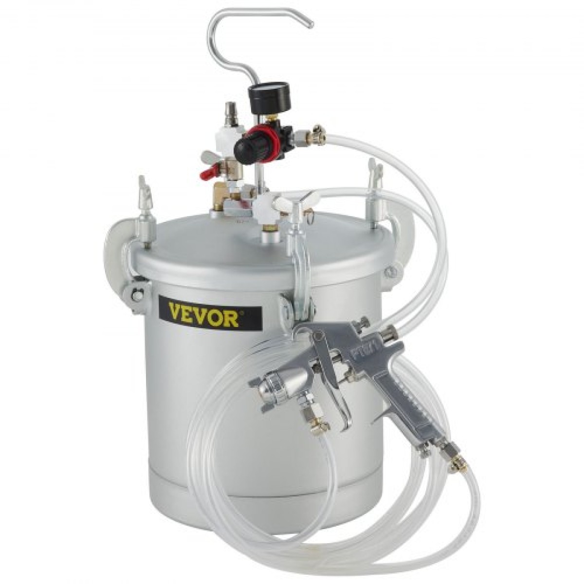 VEVOR Commercial Paint Pressure Tank 2,5 Galllons Pressure Pot Tank 10L Pressure Paint Pot Feed Spray Spray 1,5mm Nozzle Paint Spray for 10L Painting