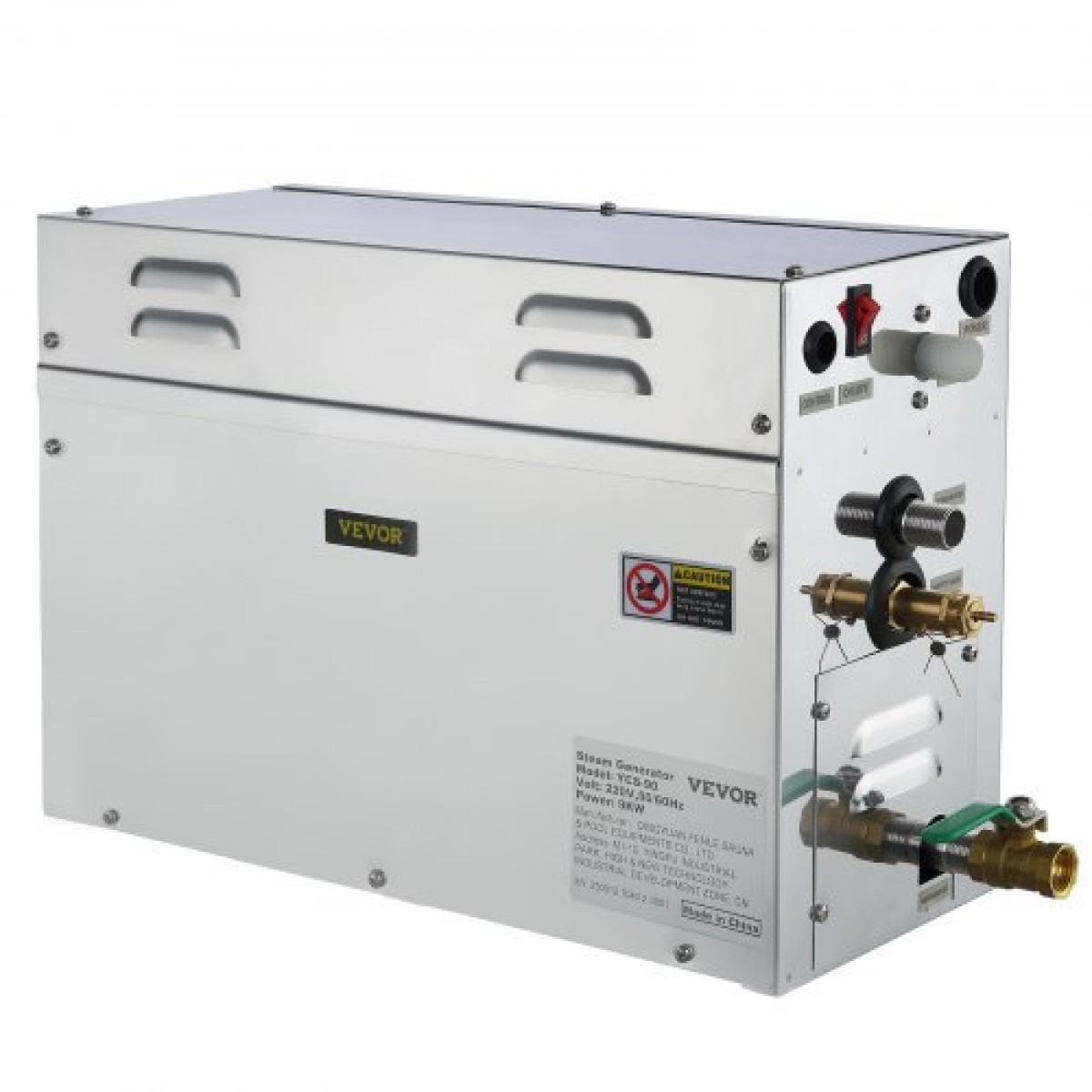 VEVOR 9KW Steam Generator Steam Generator for SPA Room Digital Display Steam Generator 35 ℃-55 ℃ Sauna Steam Generator for Home Commercial Steam Generator Kit Γεννήτρια ατμού