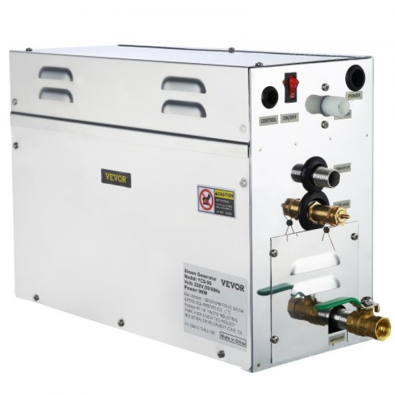 VEVOR 9KW Steam Generator Steam Generator for SPA Room Digital Display Steam Generator 35 ℃-55 ℃ Sauna Steam Generator for Home Commercial Steam Generator Kit Γεννήτρια ατμού