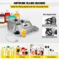 Μηχανή πλήρωσης υγρού VEVOR 5-3500ml GFK-160 Αυτόματη μηχανή πλήρωσης υγρών ψηφιακής αντλίας ελέγχου LCD