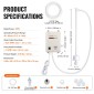 Σύστημα αντλίας φιάλης νερού VEVOR 3,8 L/min 40 Psi Water Dispenser Pump With 609,6 cm Pe Pipe