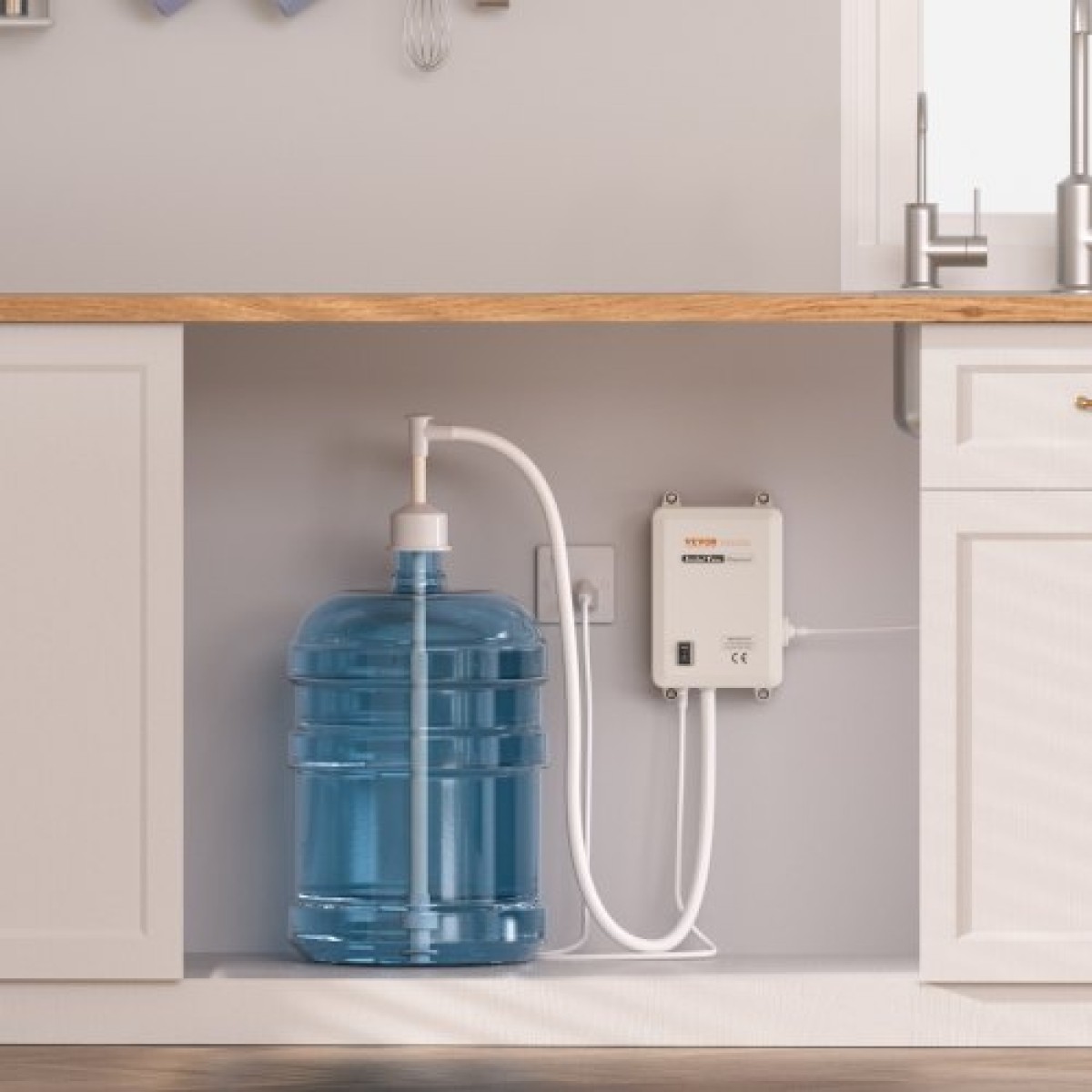 Σύστημα αντλίας φιάλης νερού VEVOR 3,8 L/min 40 Psi Water Dispenser Pump With 609,6 cm Pe Pipe