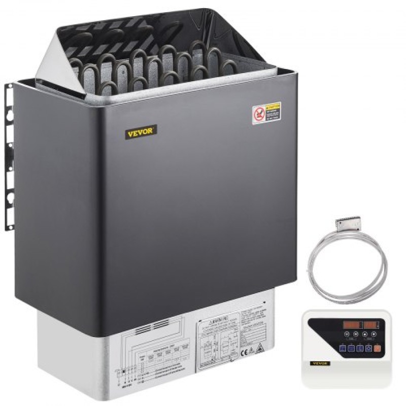 VEVOR 9KW Ηλεκτρική Ξηρά Σόμπα Σάουνας με/Εξωτερικό Ελεγκτή Ανοξείδωτο για Δωμάτιο 9-13m3