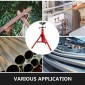 Βάση σωλήνων VEVOR με κεφαλή V-μεταφοράς 2 σφαιρών και πτυσσόμενα πόδια, 2500LB βάση σωλήνων συγκόλλησης ρυθμιζόμενο ύψος 28-52IN 1107A-τύπου βάσεις σωλήνων για συγκόλληση