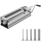 VEVOR Manual Sausage Stuffer, 7 L / 15 LBS Horizontal Sausage Machine, Dual-Speed ​​Meat Stuffer, κατασκευασμένο από ανοξείδωτο ατσάλι 304 ποιότητας τροφίμων, περιλαμβάνει 5 σωλήνες γέμισης, για οικιακή κουζίνα εστιατόριο Commercia