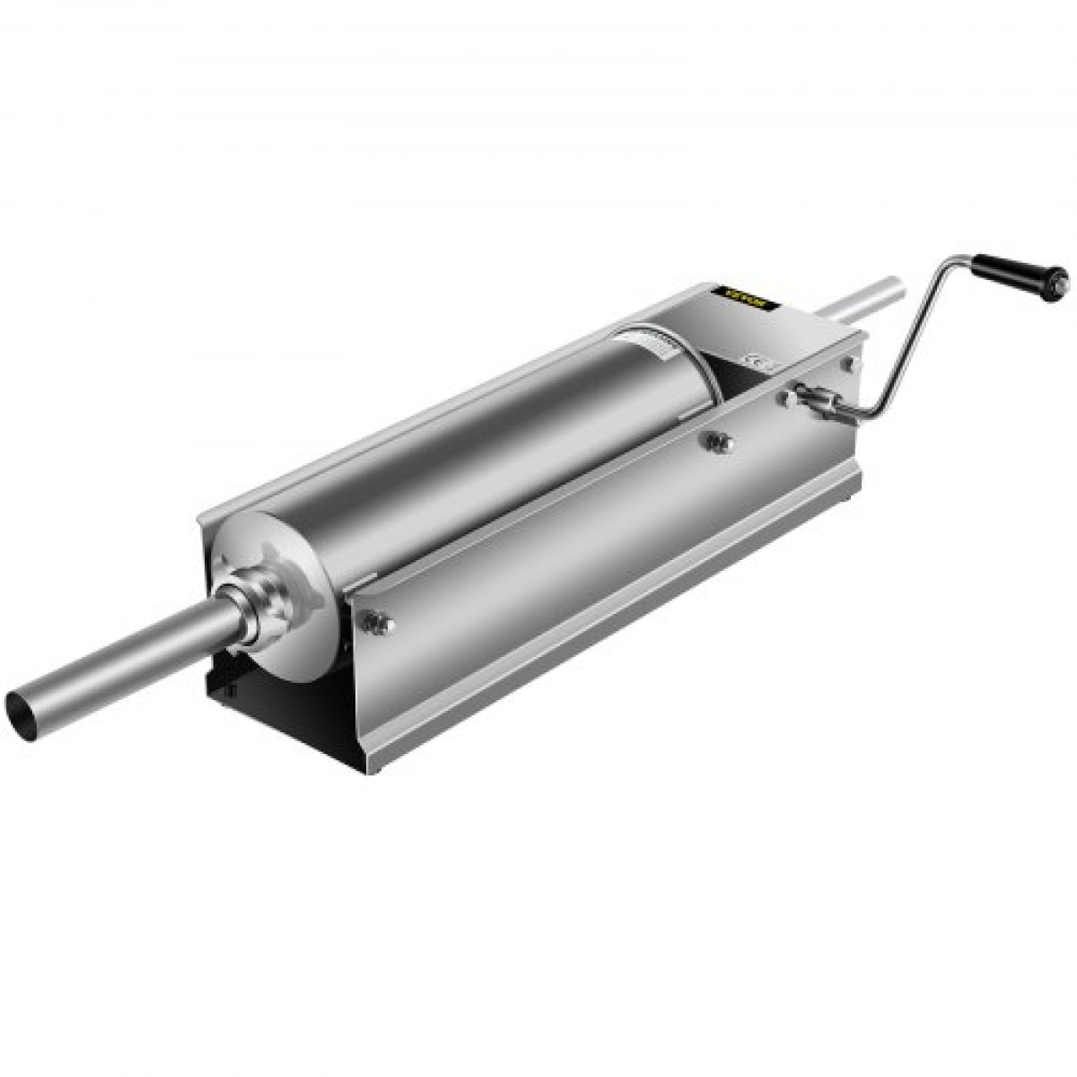 VEVOR Manual Sausage Stuffer, 7 L / 15 LBS Horizontal Sausage Machine, Dual-Speed ​​Meat Stuffer, κατασκευασμένο από ανοξείδωτο ατσάλι 304 ποιότητας τροφίμων, περιλαμβάνει 5 σωλήνες γέμισης, για οικιακή κουζίνα εστιατόριο Commercia
