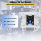 VEVOR Air Double Diaphragm Pump 7GPM 100PSI Polypropylene Diaphragm Water Pump with 1,3 cm Int & Out Out Pump Pump Diaphragm 6900,7 cm Max Head Air-operated Diaphragm Pump with Sealed Ball Valve