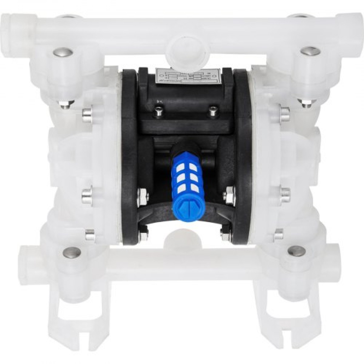 VEVOR Air Double Diaphragm Pump 7GPM 100PSI Polypropylene Diaphragm Water Pump with 1,3 cm Int & Out Out Pump Pump Diaphragm 6900,7 cm Max Head Air-operated Diaphragm Pump with Sealed Ball Valve