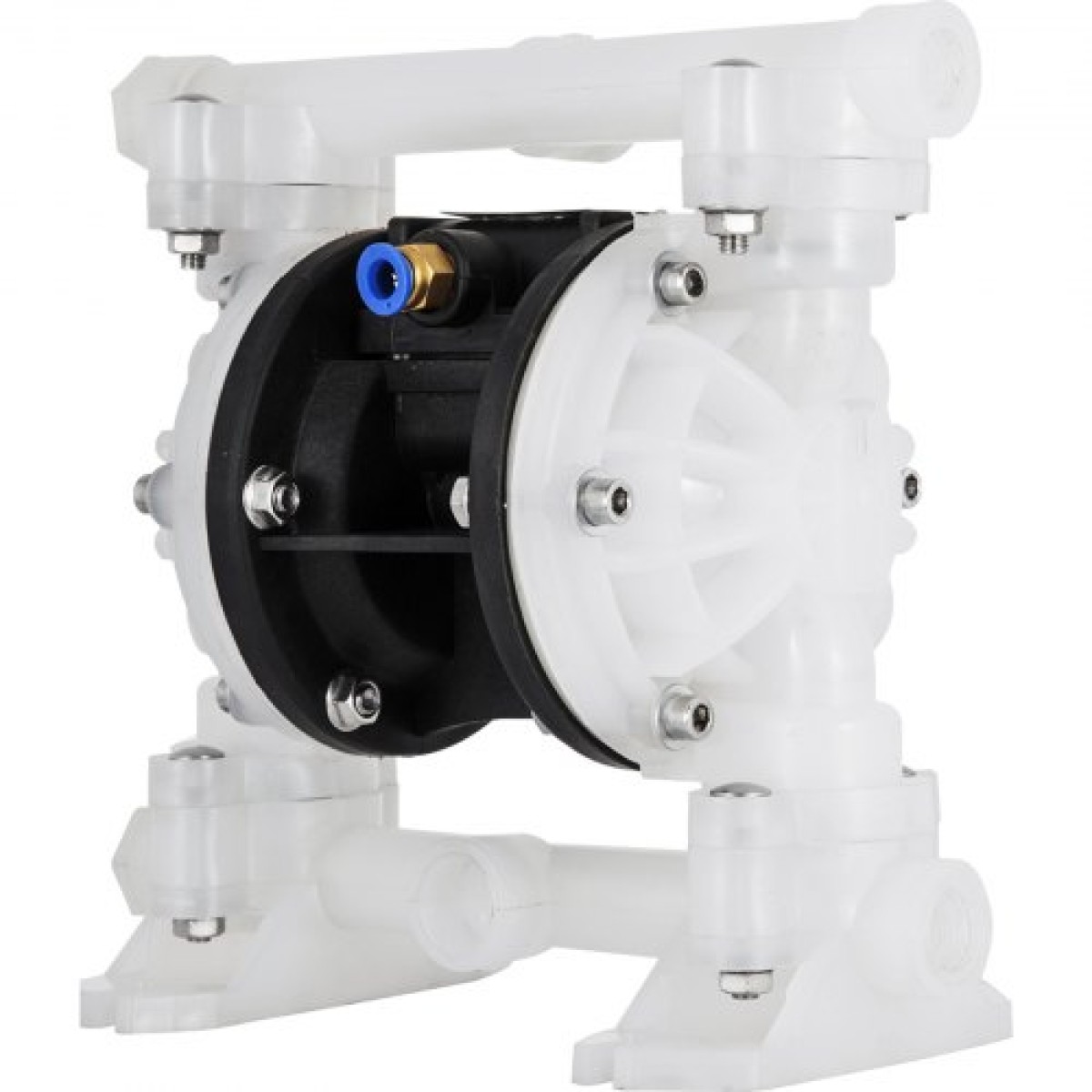 VEVOR Air Double Diaphragm Pump 7GPM 100PSI Polypropylene Diaphragm Water Pump with 1,3 cm Int & Out Out Pump Pump Diaphragm 6900,7 cm Max Head Air-operated Diaphragm Pump with Sealed Ball Valve