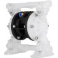 VEVOR Air Double Diaphragm Pump 7GPM 100PSI Polypropylene Diaphragm Water Pump with 1,3 cm Int & Out Out Pump Pump Diaphragm 6900,7 cm Max Head Air-operated Diaphragm Pump with Sealed Ball Valve