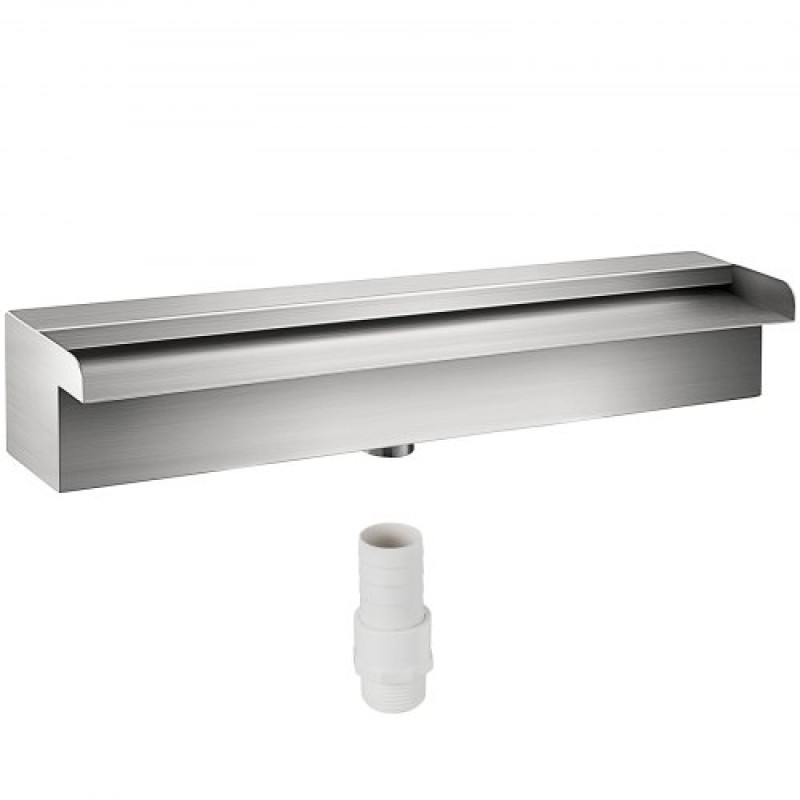 VEVOR 30 cm x 11,4 cm x 7,9 cm Διακοσμητικό σιντριβάνι πισίνας καταρράκτη από ανοξείδωτο χάλυβα για λιμνούλα κήπου σε εσωτερικούς και εξωτερικούς χώρους