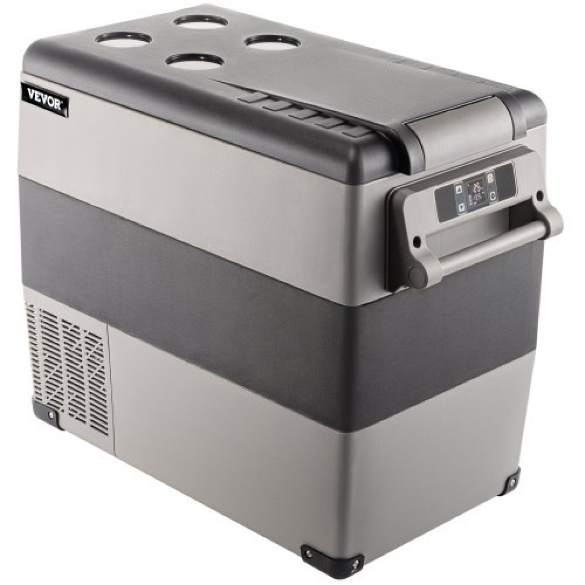 VEVOR Portable Cool Box 55L Car Fridge 220 V Mini Fridge Electric Freezer Box Μικρός καταψύκτης για φορτηγό κάμπινγκ αυτοκινήτου