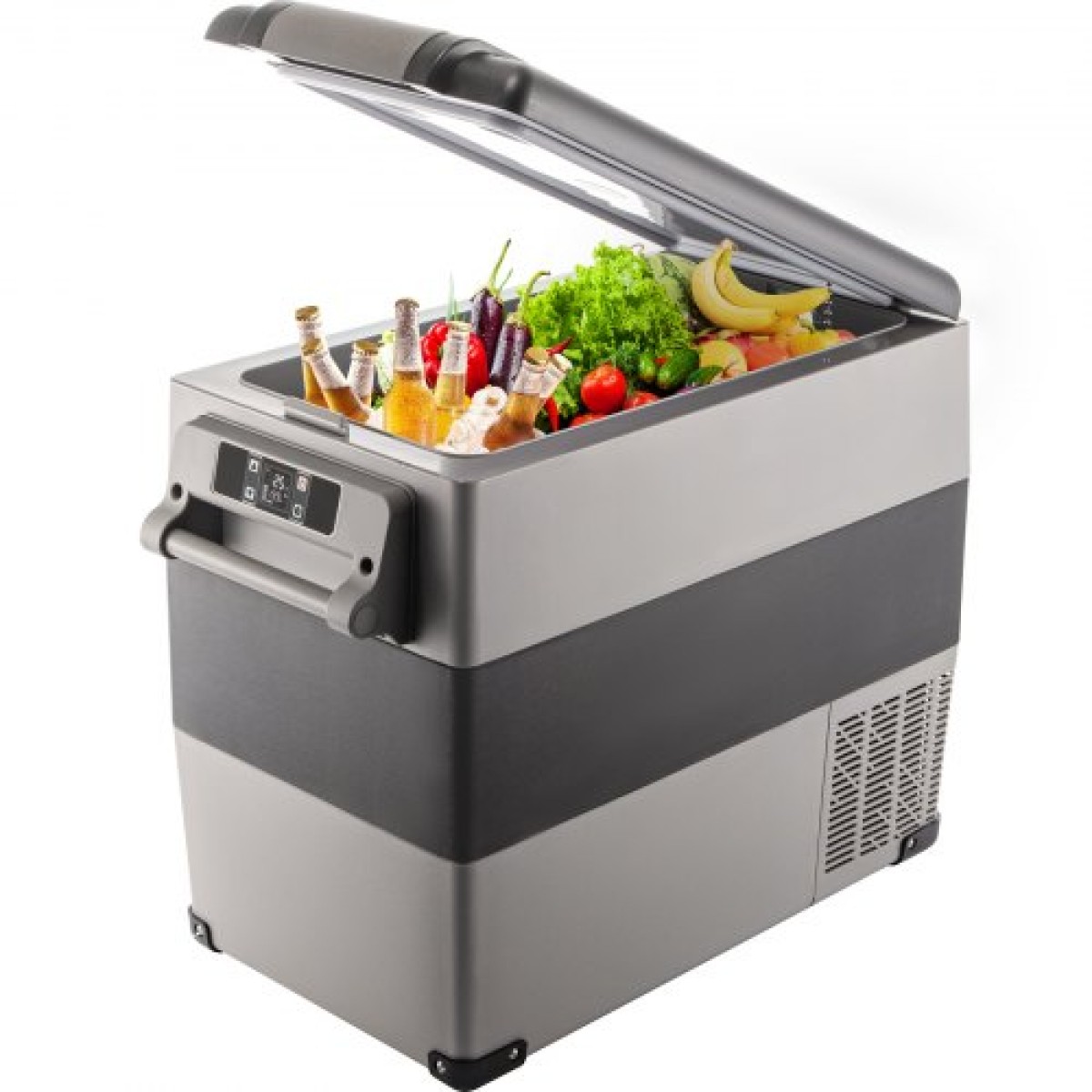 VEVOR Portable Cool Box 55L Car Fridge 220 V Mini Fridge Electric Freezer Box Μικρός καταψύκτης για φορτηγό κάμπινγκ αυτοκινήτου