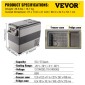 VEVOR Portable Cool Box 55L Car Fridge 220 V Mini Fridge Electric Freezer Box Μικρός καταψύκτης για φορτηγό κάμπινγκ αυτοκινήτου