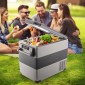 VEVOR Portable Cool Box 55L Car Fridge 220 V Mini Fridge Electric Freezer Box Μικρός καταψύκτης για φορτηγό κάμπινγκ αυτοκινήτου