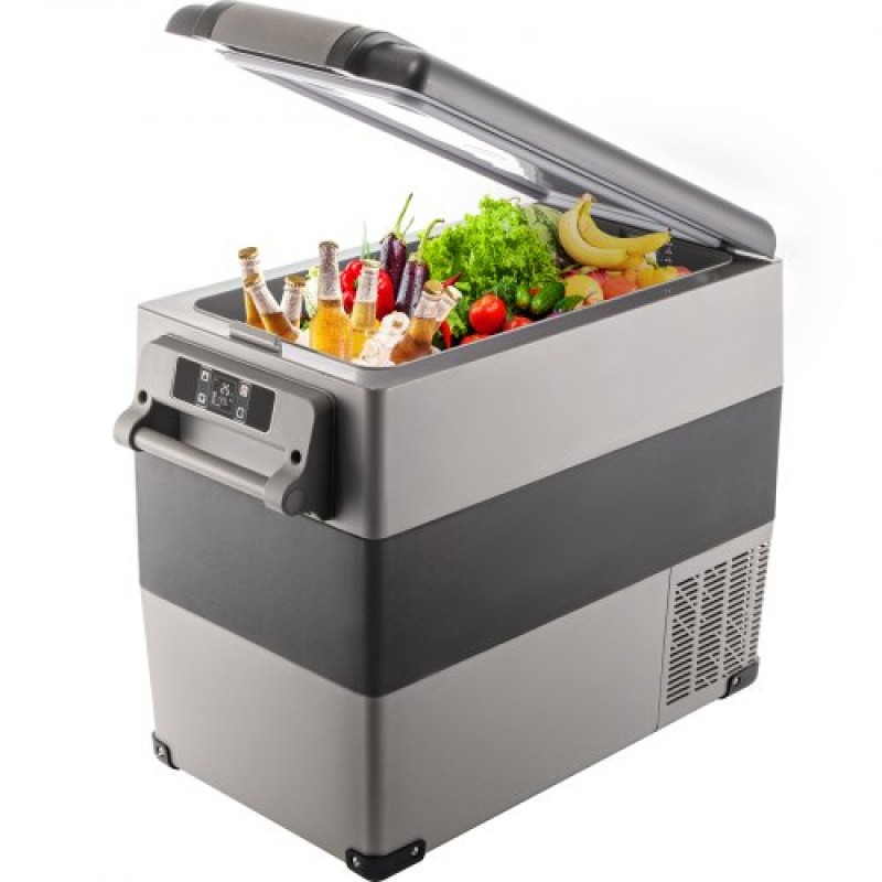 VEVOR Portable Cool Box 55L Car Fridge 220 V Mini Fridge Electric Freezer Box Μικρός καταψύκτης για φορτηγό κάμπινγκ αυτοκινήτου