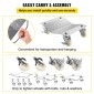VEVOR Vehicle Positioning Wheel Dollies - 680Kg Per Dolly 2Pcs Tire Car Wheel Dollies Car Skate Dolly Van Positioning Garage Jack