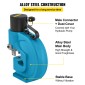 VEVOR CH-70 Hydraulic Hole Puncher Tool puncher, 35T Flat Copper Electric Pump L Style, CP-700 H Style CFP-800-1 Busbar Tungsten Steel