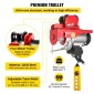 VEVOR Electric Wire Rope Hoist with Trolley, Electric Wire Rope Hoist with Trolley Remote Control Industry 1000KG/2200LBS Capacity