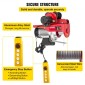VEVOR Electric Wire Rope Hoist with Trolley, Electric Wire Rope Hoist with Trolley Remote Control Industry 1000KG/2200LBS Capacity