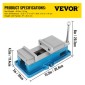 Μέγγενη VEVOR 5" Super-Lock για μηχανές NC/CNC Σφιγκτήρας πάγκου Μέγγενη υψηλής ακρίβειας, σφιγκτήρας μέγγενης Μέγγενη κλείδωμα CNC μέγγενη διάτρηση 125 mm Πλάτος CNC 24KN