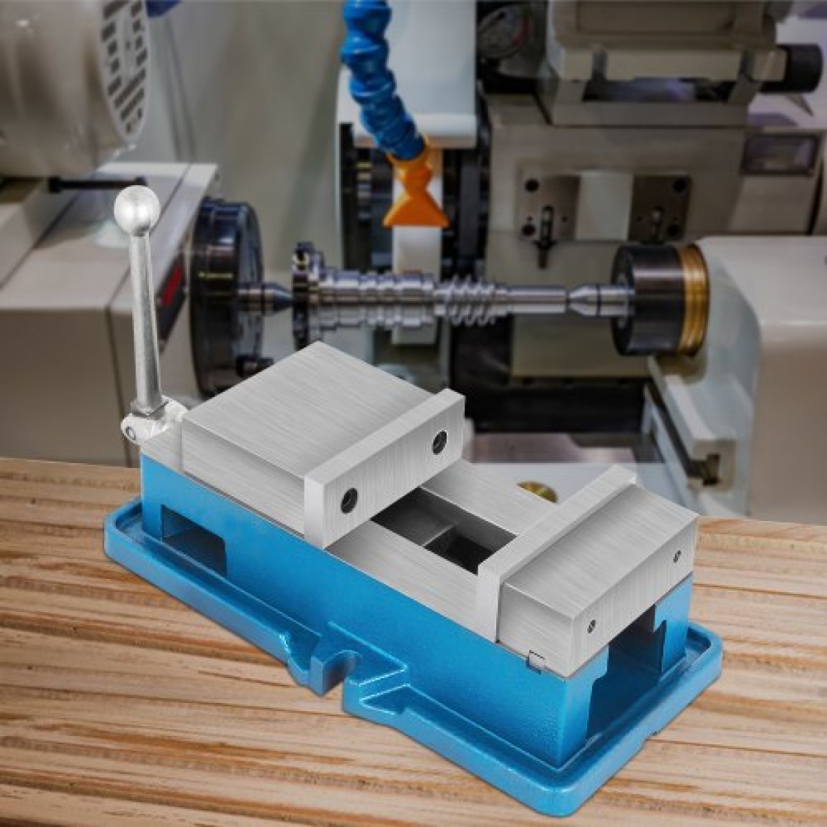 Μέγγενη VEVOR 5" Super-Lock για μηχανές NC/CNC Σφιγκτήρας πάγκου Μέγγενη υψηλής ακρίβειας, σφιγκτήρας μέγγενης Μέγγενη κλείδωμα CNC μέγγενη διάτρηση 125 mm Πλάτος CNC 24KN