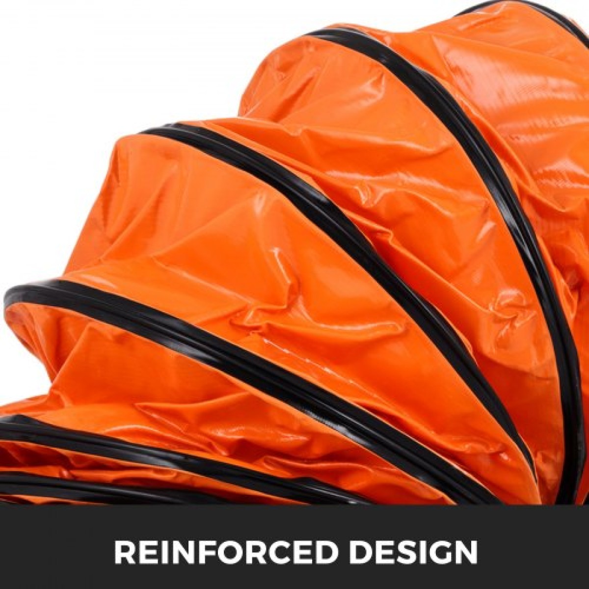 Εύκαμπτος αγωγός VEVOR 25FT PVC, Εύκαμπτος σωλήνας αγωγού PVC, βιομηχανικός φορητός σωλήνας εξαγωγής αναπνευστήρα βαρέως τύπου για ανεμιστήρα εξάτμισης 10 ιντσών