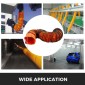 Εύκαμπτος αγωγός VEVOR 25FT PVC, Εύκαμπτος σωλήνας αγωγού PVC, βιομηχανικός φορητός σωλήνας εξαγωγής αναπνευστήρα βαρέως τύπου για ανεμιστήρα εξάτμισης 10 ιντσών