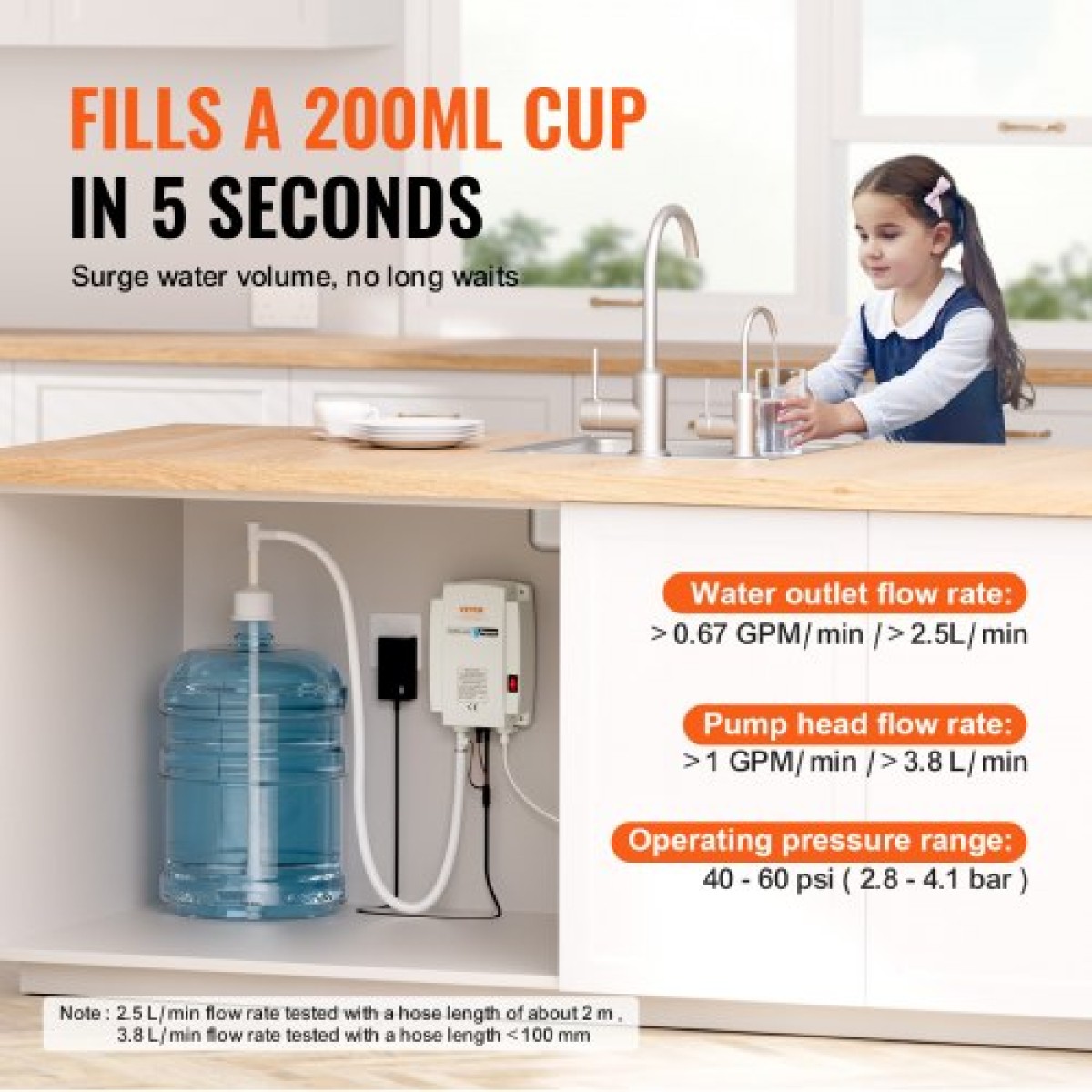 Αντλία διανομέα νερού VEVOR 3,8 L 40psi Καφετιέρα αυτόματης πίεσης Υψηλή φήμη