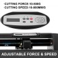 VEVOR 53" Vinyl Cutter Machine Basic Vinyl Plotter Cutter with Stand Plotter Adjustable Force Speed ​​Sign Κατασκευή