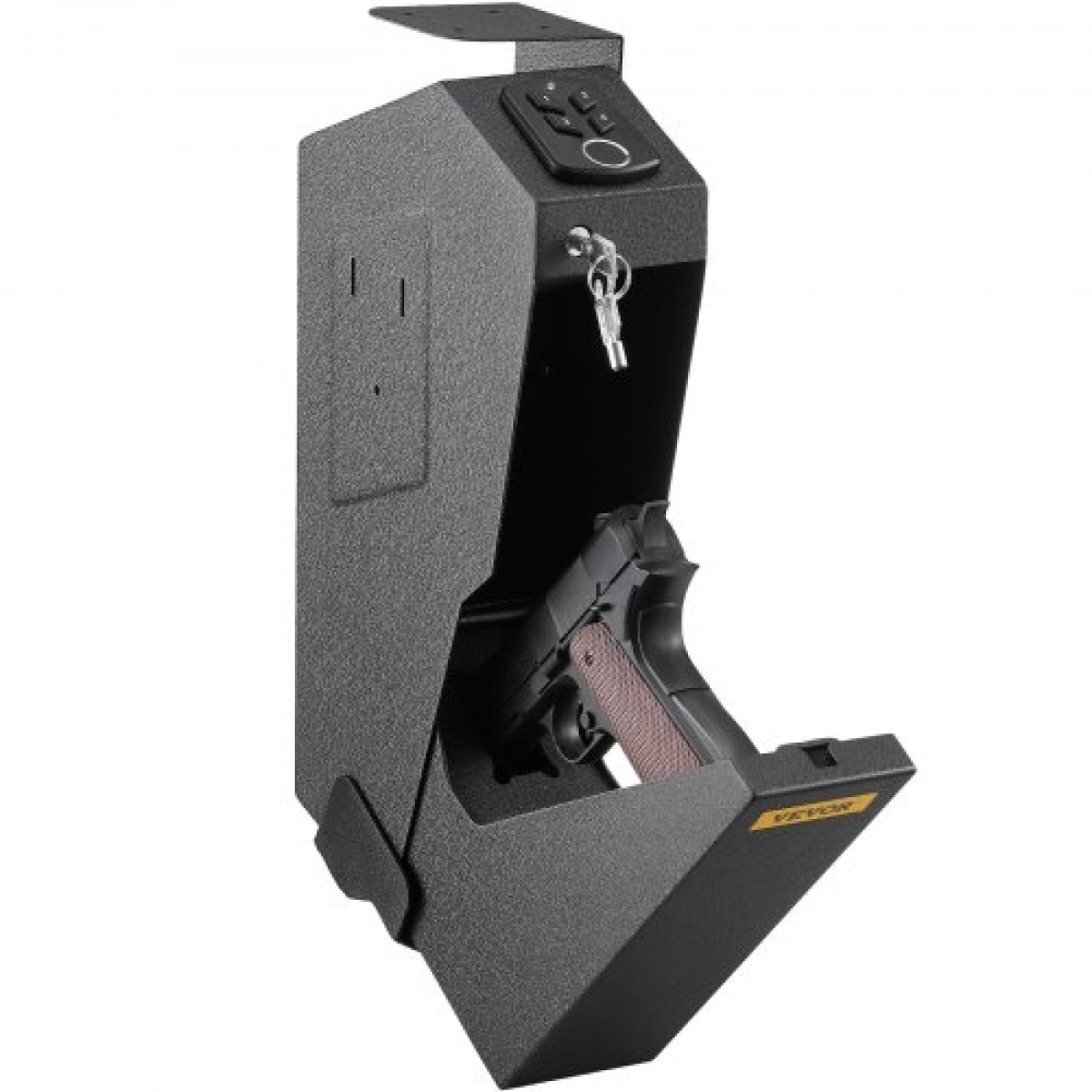 Χρηματοκιβώτιο VEVOR Δακτυλικά αποτυπώματα Pistol Gun Χρηματοκιβώτια Θήκη αποθήκευσης όπλου Θήκη για όπλο Γρήγορη πρόσβαση Θησαυροφυλάκιο κλειδιού κλειδαριάς ασφαλείας