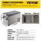 VEVOR Αυτοκίνητο Ψυγείο 35L Συμπιεστής Φορητός Μικρό Ψυγείο Ψυγείο Αυτοκινήτου Ψυγείο Καταψύκτης Όχημα Αυτοκίνητο Φορτηγό RV Σκάφος Mini Ηλεκτρικός ψύκτης Οδήγηση Ταξίδι Ψάρεμα Εξωτερική και οικιακή χρήση