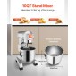 VEVOR Commercial Mixer Electric Food Mixer 10L Capacity Bowl Electric Dough Mixer Maker 500W Ρυθμιζόμενος Εμπορικός Μίξερ Μύλος 220V Stand Mixer για Επαγγελματική Κουζίνα