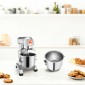VEVOR Commercial Mixer Electric Food Mixer 10L Capacity Bowl Electric Dough Mixer Maker 500W Ρυθμιζόμενος Εμπορικός Μίξερ Μύλος 220V Stand Mixer για Επαγγελματική Κουζίνα