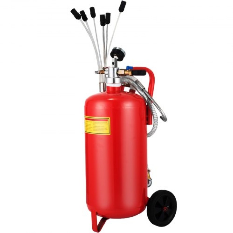 VEVOR 5 Gallon/22,7L Oil Extractor, Portable Air Pneumatic Waste Oil Extractor Garage Drain Tank
