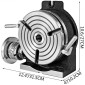 Περιστροφικό τραπέζι VEVOR 8 INCH/200 MM Οριζόντιο κάθετο περιστροφικό τραπέζι με 3 αυλακώσεις Περιστροφικό τραπέζι για φρέζα MT-3 Περιστροφικό τραπέζι για φρέζα 360 μοιρών Περιστροφικό τραπέζι ακριβείας για μέγγενη διάτρησης φρεζαρίσματος