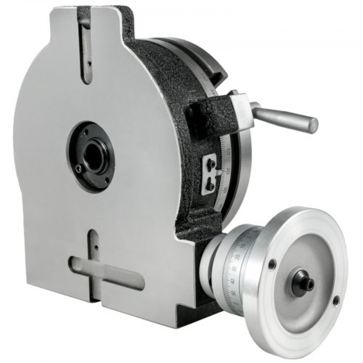Περιστροφικό τραπέζι VEVOR 8 INCH/200 MM Οριζόντιο κάθετο περιστροφικό τραπέζι με 3 αυλακώσεις Περιστροφικό τραπέζι για φρέζα MT-3 Περιστροφικό τραπέζι για φρέζα 360 μοιρών Περιστροφικό τραπέζι ακριβείας για μέγγενη διάτρησης φρεζαρίσματος