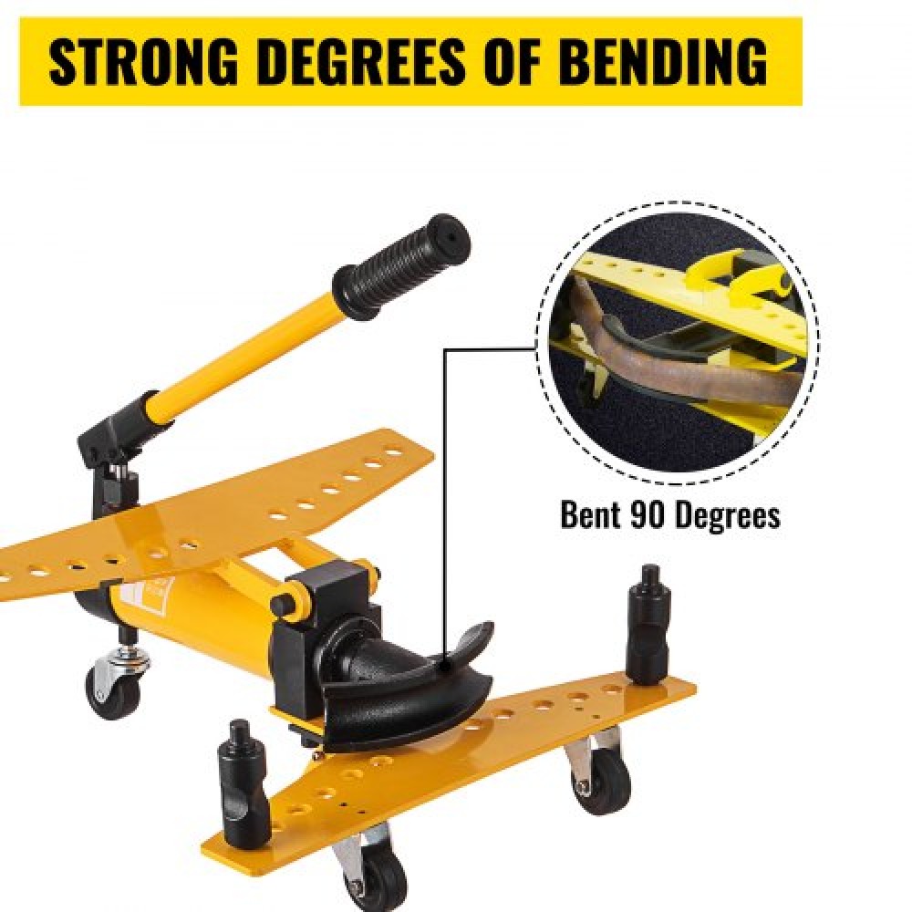 Μηχανή λυγίσματος σωλήνων VEVOR Manual Hydraulic Pipe Bender Machine 10 Ton Manual Hydraulic Tube Bending Machine 6,4–25,4 mm Diameter 6 Die for Heating and Piping Construction