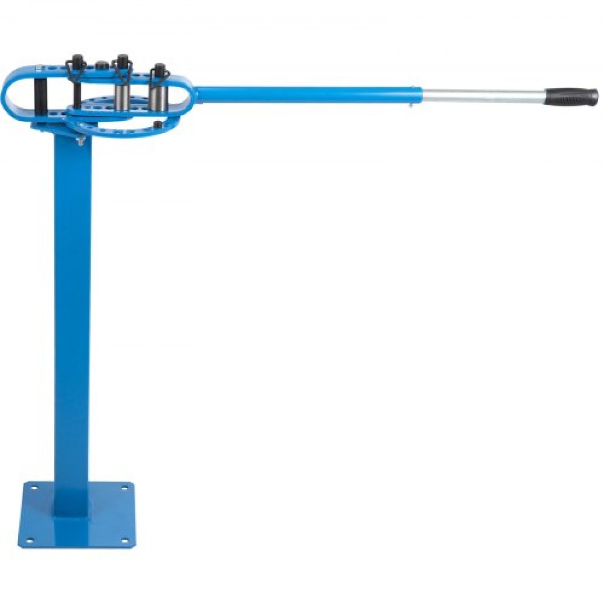 VEVOR Compact Bender Metal Manual Floor Type 7 Dies 1-3" Fabrication Metal Pedestal Solid Handle Telescoping Mountable 117,2cm Handle Rod Tube for Shape Steel, Iron, Swled, Brass, Copper