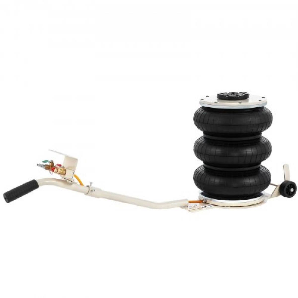VEVOR 5 Ton/4999,9 kg Πνευματικό Jack Triple Bag Air Jack Ύψος ανύψωσης 16,5-40,6 cm Φουσκωτό Jack Lifter αυτοκινήτου Πνευματικός γρύλος αέρα 4999,9 kg Χωρητικότητα Εξαιρετικά γρήγορη ανύψωση