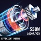 VEVOR JKC-300 Ηλεκτρικός κόφτης λαχανικών με 6 x δίσκους κοπής, επεξεργαστής τροφίμων 550W Επεξεργαστής λαχανικών Ανοξείδωτος χάλυβας + Χυτό κράμα αλουμινίου