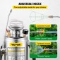 VEVOR Ανοξείδωτος Χάλυβας Ψεκαστήρας 4L Οικιακός Ψεκαστήρας Κηπουρικής και Καθαρισμού Δαπέδου, Κατάλληλος για τις Τρέχουσες Υπηρεσίες της Βιομηχανίας, της Γεωργίας, του Εμπορίου, της Ιατρικής και άλλων Βιομηχανιών