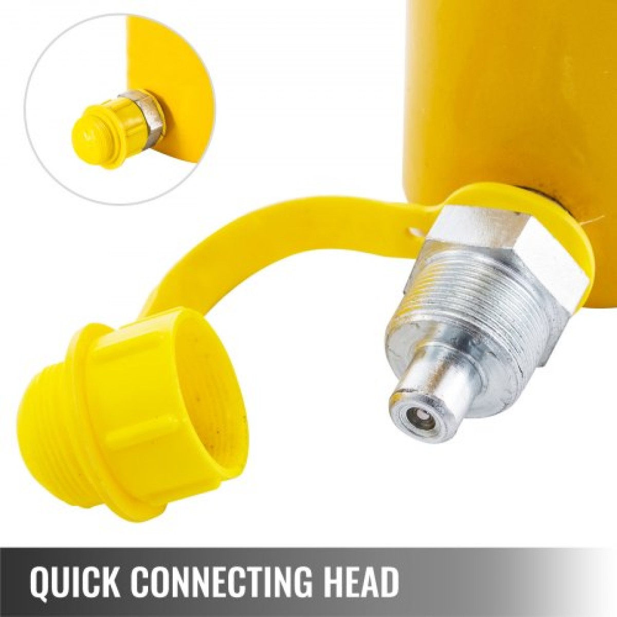 VEVOR 30T/66000LBS Κοίλη γρύλος υδραυλικού κυλίνδρου 50mm Έμβολο εμβόλου Υδραυλικός συμπαγής κύλινδρος Υδραυλικός γρύλος για αυτοκίνητο/βαν/σκάφος/φορτηγό/τροχόσπιτο