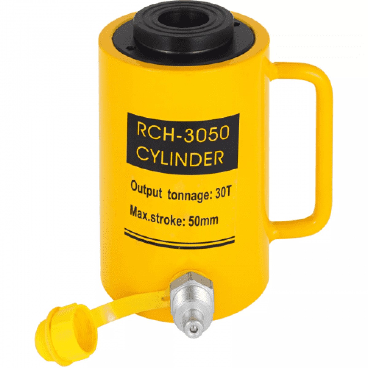VEVOR 30T/66000LBS Κοίλη γρύλος υδραυλικού κυλίνδρου 50mm Έμβολο εμβόλου Υδραυλικός συμπαγής κύλινδρος Υδραυλικός γρύλος για αυτοκίνητο/βαν/σκάφος/φορτηγό/τροχόσπιτο